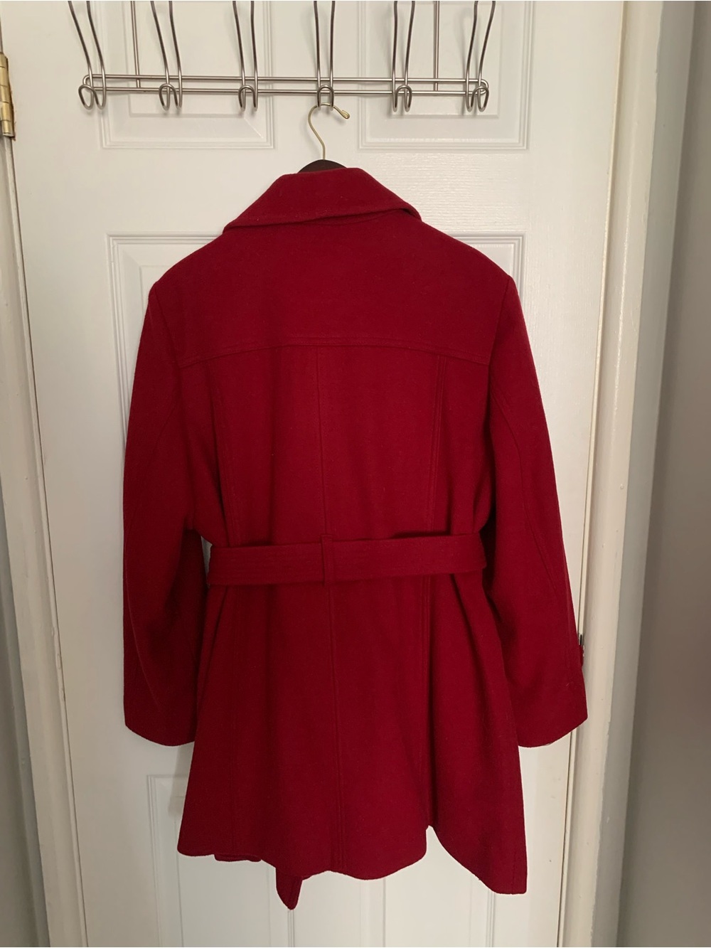 Michael Kors NWT Red Belted Wool-Blend Coat XXL - Picture 3 of 11